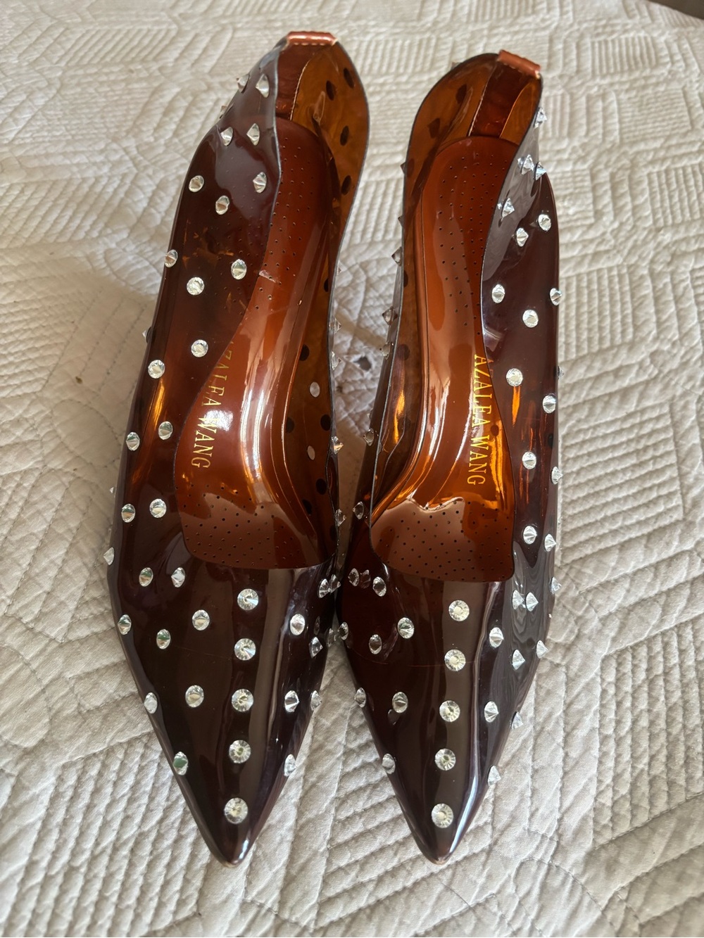 Azalea Wang Carmel “Take it Slow” Stiletto Heels-Size 8